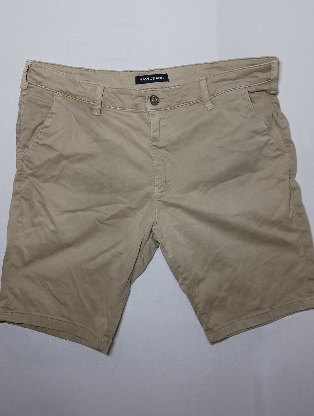 Mavi Mens Jacob Chino Shorts 40 Khaki Stretch 11" Inseam